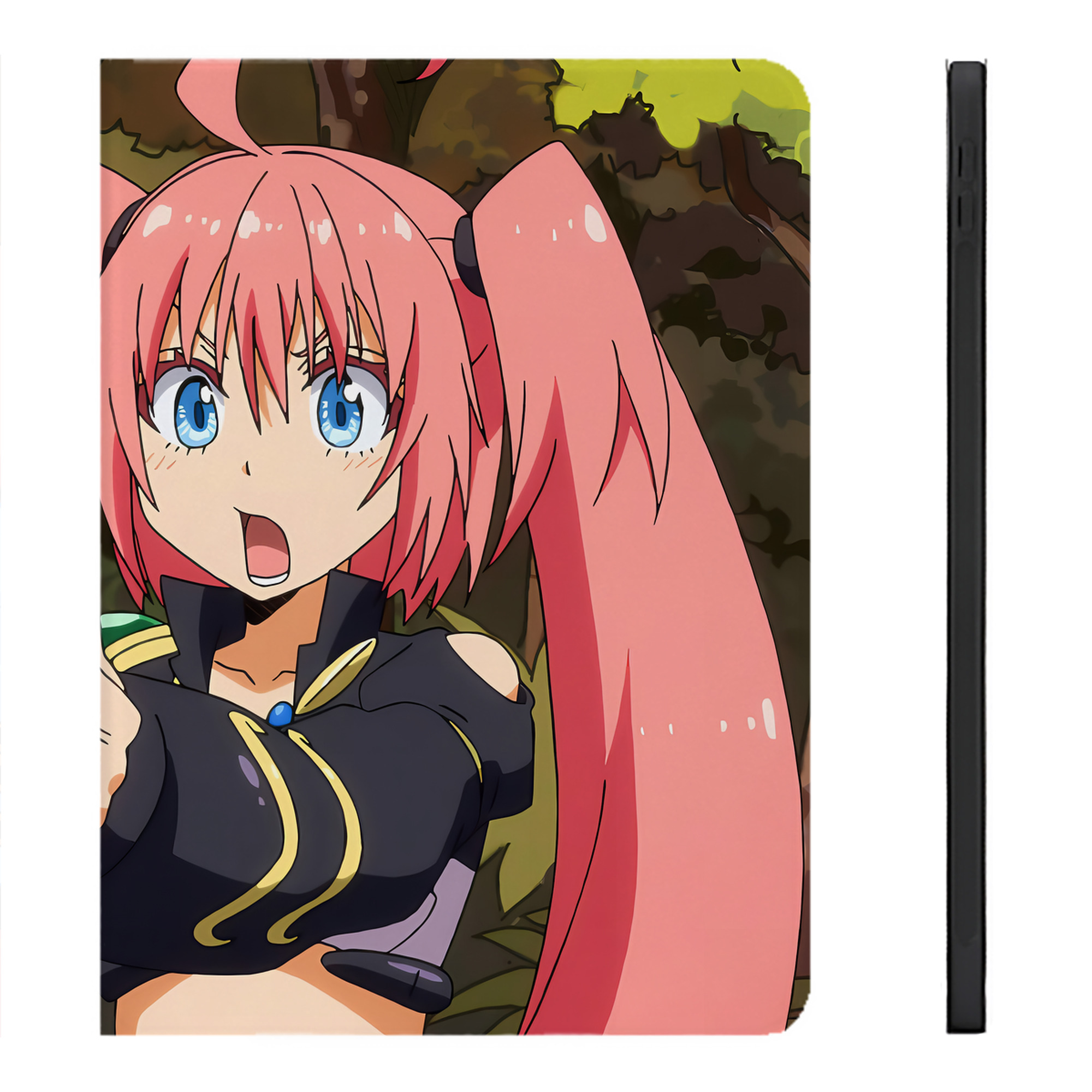 （画像用） 転スラ Regarding Reincarnated to Slime IPadケース ペンホルダー付き ブックスタイルデザイン